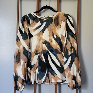 Amazon Multicolor Abstract Blouse
